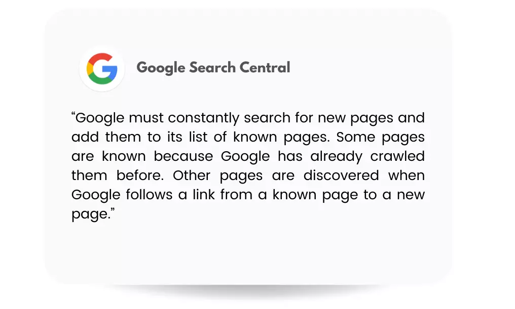 Google about internal linking