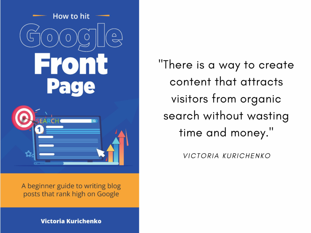 How to Write Blog Posts That Hit Google Front Page SEO book