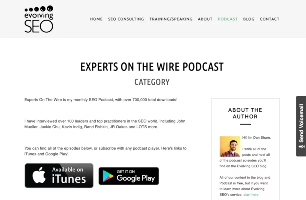 Experts on the Wire seo podcast